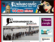 Tablet Screenshot of animacomic.es
